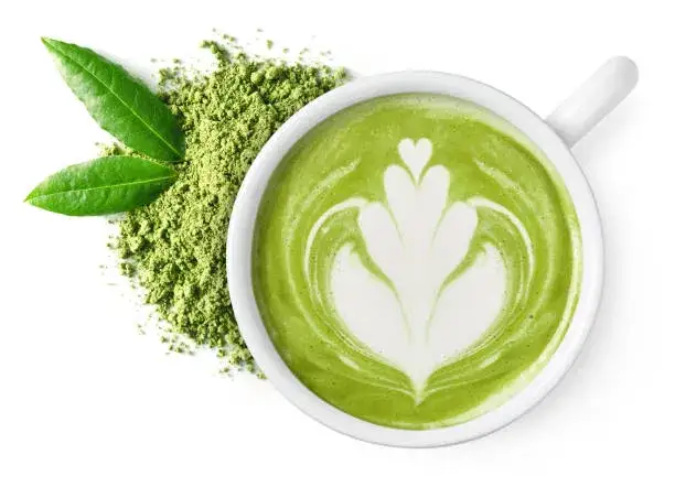 Filiżanka zielonej herbaty matcha